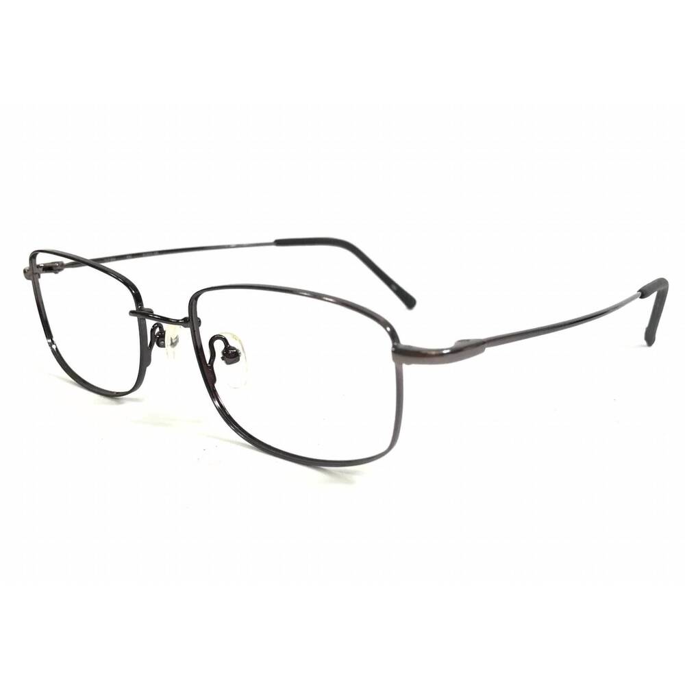 NEW TECHNOLITE men's tlf604 rectangle eyeglasses in gunmetal